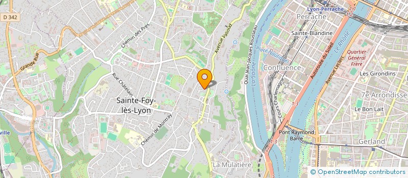 localisation de l'entreprise S.C.I. SOLMAHUG  SAINTE-FOY-LES-LYON