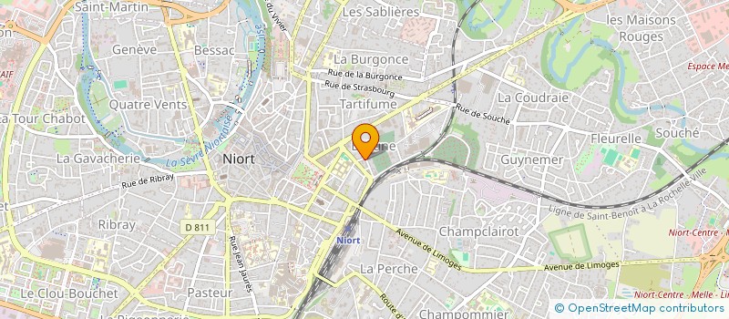 localisation de l'entreprise S.C.I. SOUCHE  NIORT