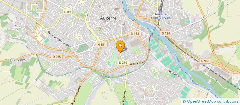 localisation de l'entreprise S.C.I. SPILL à AUXERRE