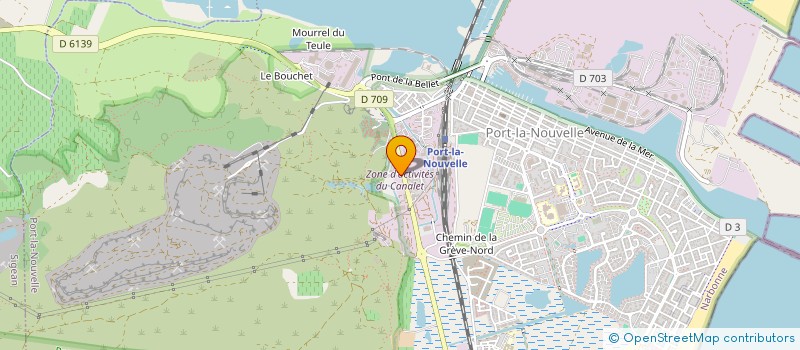 localisation de l'entreprise S.C.I. SPINALONGA  PORT-LA-NOUVELLE