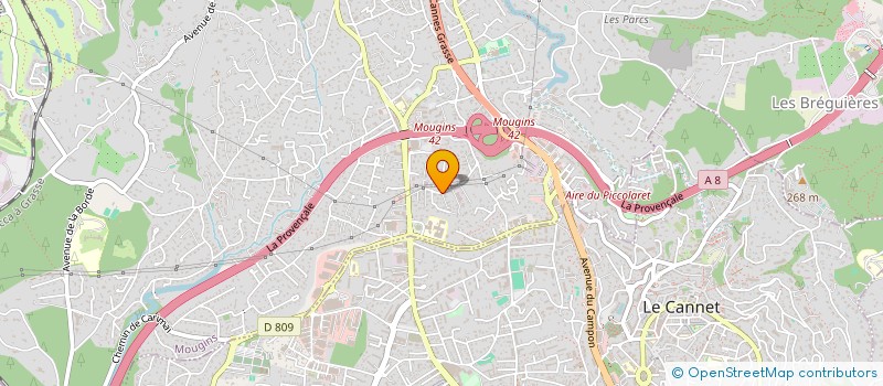 localisation de l'entreprise S.C.I STEDO à MOUGINS