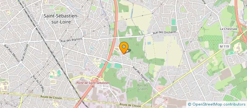 localisation de l'entreprise S.C.I. STELENE à SAINT-SEBASTIEN-SUR-LOIRE