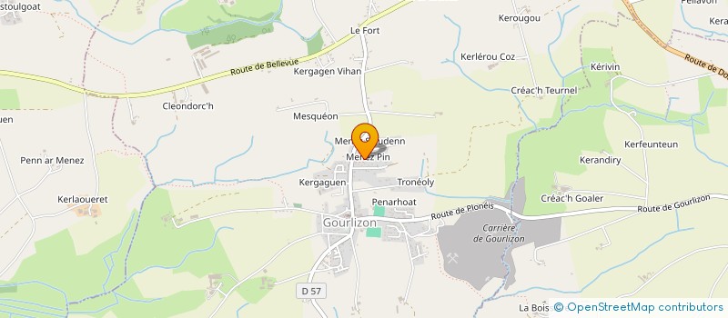 localisation de l'entreprise S.C.I. STERENN  GOURLIZON