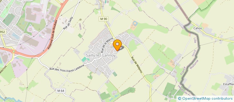 localisation de l'entreprise S.C.I. STEUX  SAILLY-LEZ-LANNOY