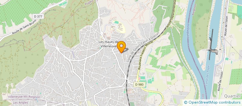 localisation de l'entreprise S C I SUD ALIZES  VILLENEUVE-LES-AVIGNON