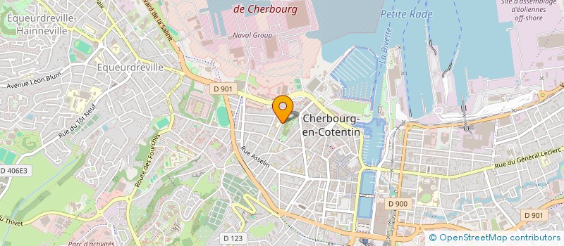 localisation de l'entreprise S.C.I. SVETLANA à CHERBOURG-EN-COTENTIN