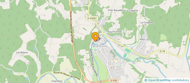 localisation de l'entreprise S C I SYLAROSA à BRANTOME EN PERIGORD