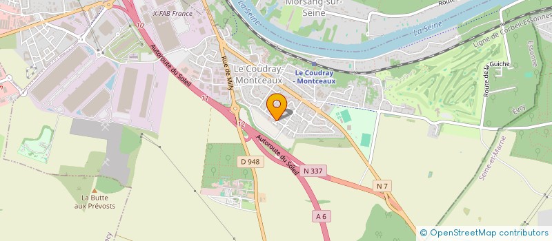 localisation de l'entreprise S.C.I SYLNIC IMMOBILIER  LE COUDRAY-MONTCEAUX