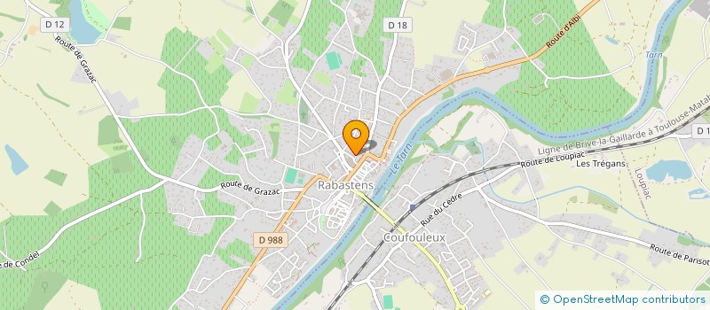 localisation de l'entreprise S.C.I. SYROTOMAN à RABASTENS