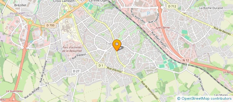 localisation de l'entreprise S.C.I. TAB ALENCON  TREGUEUX