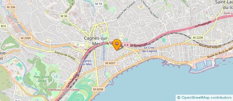 localisation de l'entreprise S.C.I. TABERDGA à CAGNES-SUR-MER