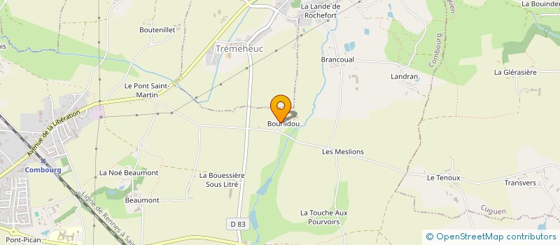 localisation de l'entreprise S.C.I. TAF  COMBOURG