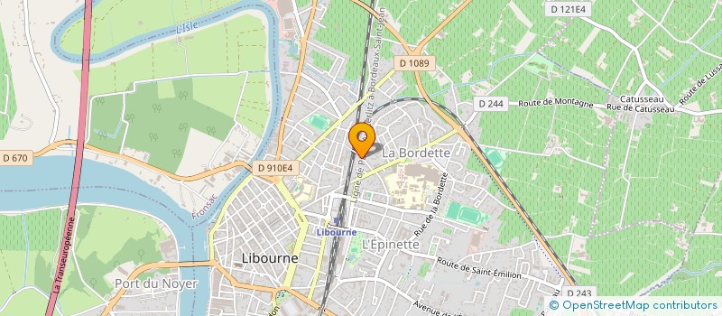 localisation de l'entreprise S.C.I. TAOTE  LIBOURNE