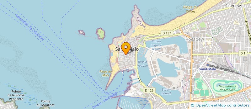 localisation de l'entreprise S.C.I TASMANIA  SAINT-MALO