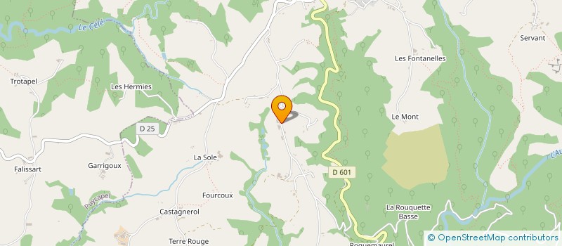 localisation de l'entreprise S.C.I. TATIE GENEU à CASSANIOUZE