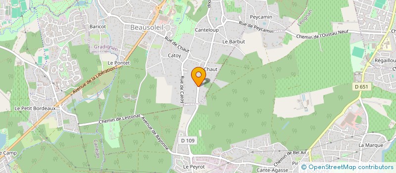 localisation de l'entreprise S.C.I. TCALM  GRADIGNAN