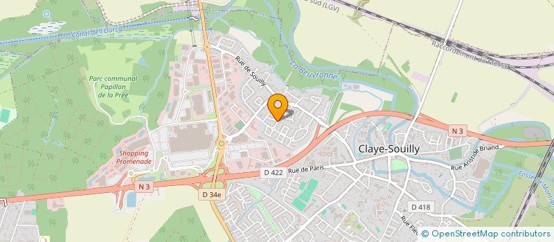 localisation de l'entreprise S.C.I TENN  CLAYE-SOUILLY