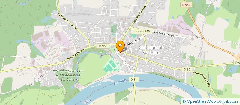 localisation de l'entreprise S.C.I THAIS  CHATEAUNEUF-SUR-LOIRE