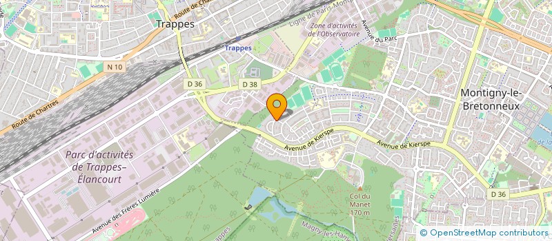 localisation de l'entreprise S.C.I THEBAULT DU BOULEVARD SAINT ANTOINE  MONTIGNY-LE-BRETONNEUX