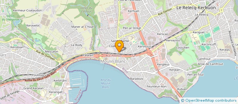 localisation de l'entreprise S.C.I. THEODOROU  LE RELECQ-KERHUON