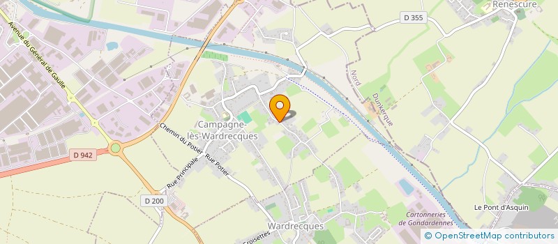 localisation de l'entreprise S.C.I THEOMAT  CAMPAGNE-LES-WARDRECQUES