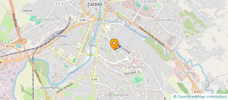 localisation de l'entreprise S.C.I. THIBLEA  CASTRES