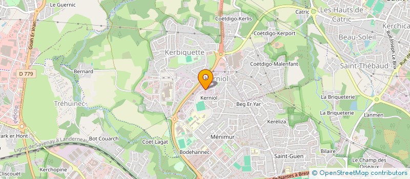 localisation de l'entreprise S.C.I. THICED à VANNES