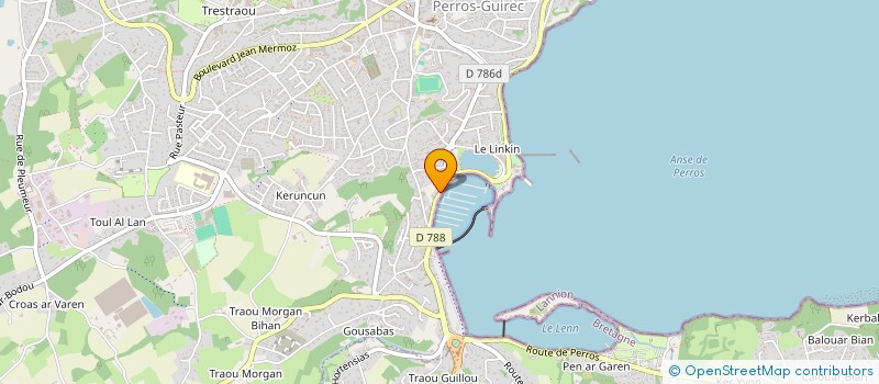 localisation de l'entreprise S.C.I. THILLAYE  PERROS-GUIREC