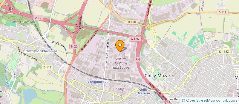 localisation de l'entreprise S.C.I THISO à CHILLY-MAZARIN