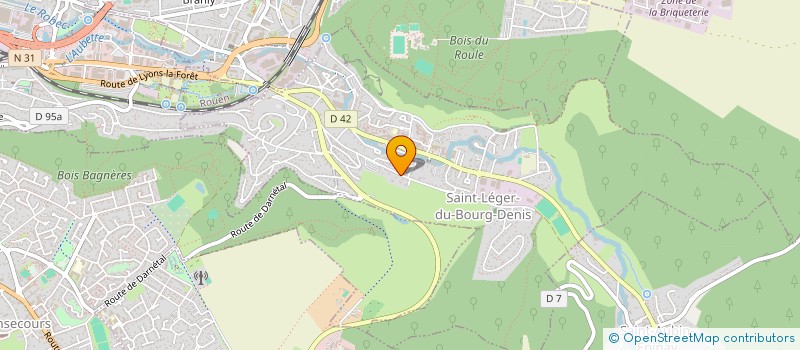 localisation de l'entreprise S.C.I. THO.MAX  SAINT-LEGER-DU-BOURG-DENIS