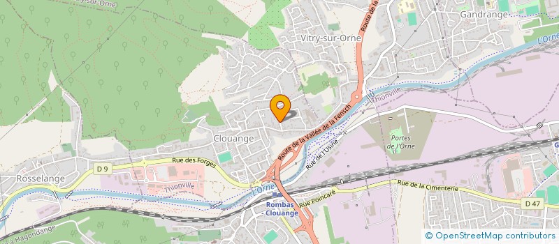 localisation de l'entreprise S.C.I. THOMAS  CLOUANGE