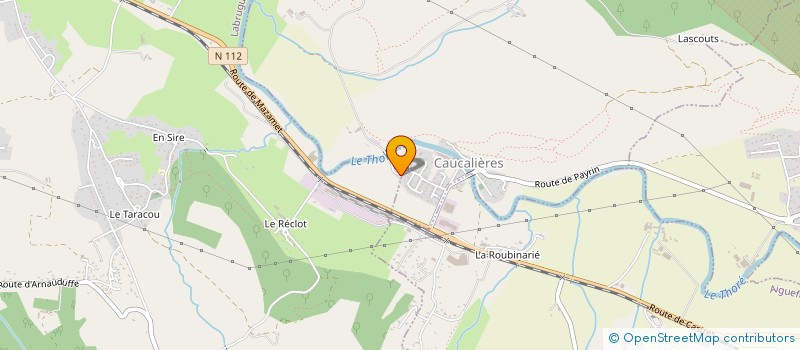 localisation de l'entreprise S.C.I. THOUY CARCASSONNE  LABRUGUIERE