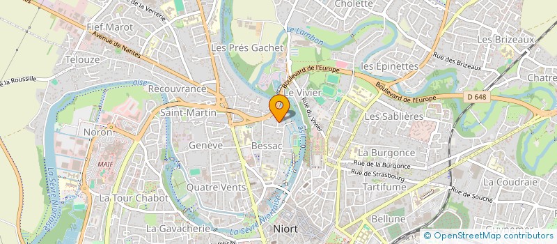 localisation de l'entreprise S.C.I. THOYA  NIORT
