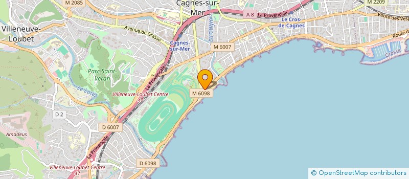 localisation de l'entreprise S.C.I. TIERCE PROM' à CAGNES-SUR-MER