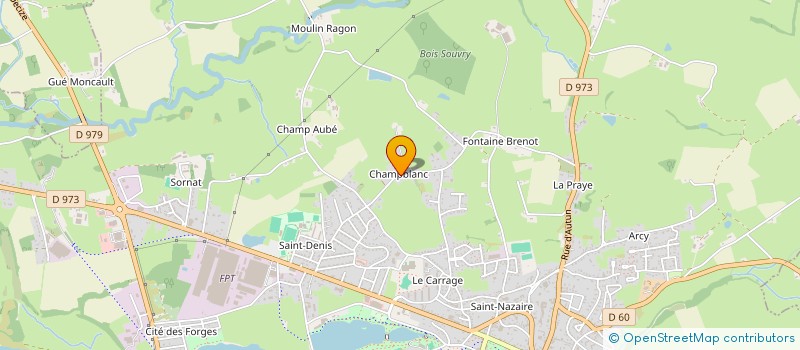 localisation de l'entreprise S.C.I. TIMEO à BOURBON-LANCY
