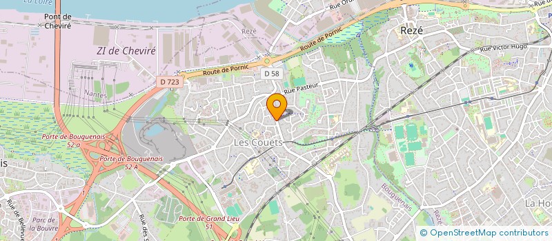 localisation de l'entreprise S.C.I. TITAN 09 à BOUGUENAIS