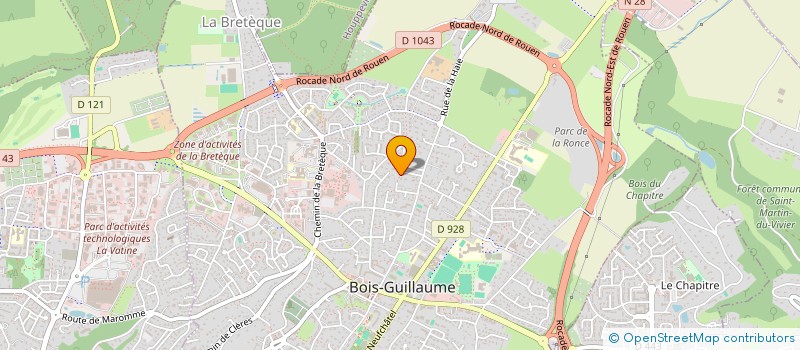 localisation de l'entreprise S.C.I. TITI à BOIS-GUILLAUME