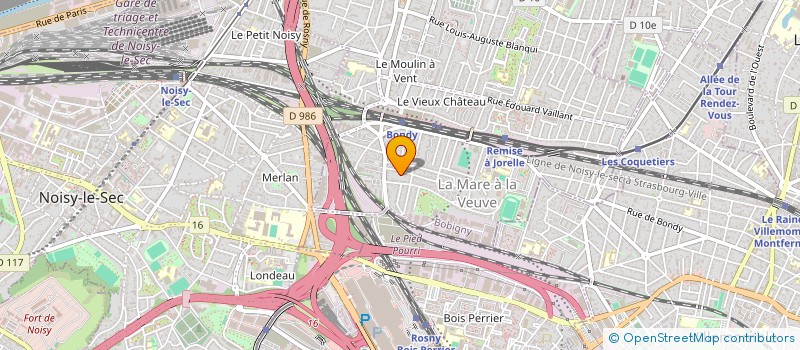 localisation de l'entreprise S.C.I. TONEMA  BONDY