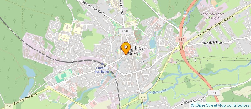localisation de l'entreprise S.C.I. TONI à LUXEUIL-LES-BAINS