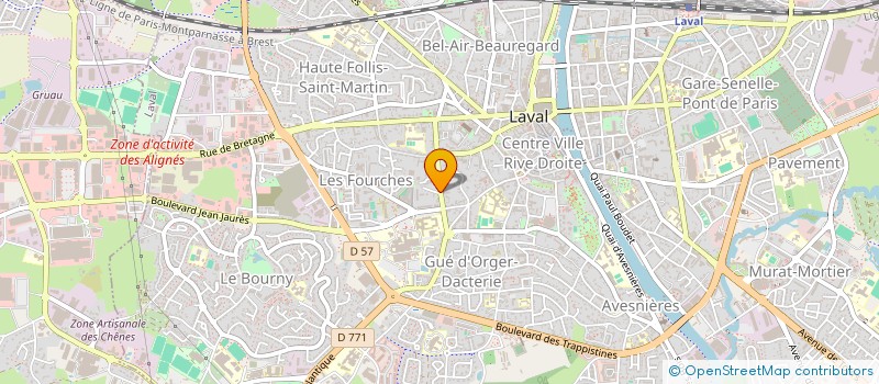 localisation de l'entreprise S.C.I. TOPMAR. à LAVAL