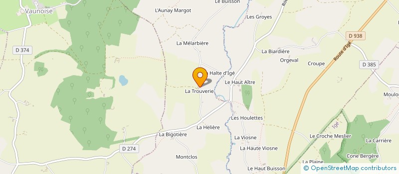localisation de l'entreprise S.C.I. TRAHANT à VAL-AU-PERCHE