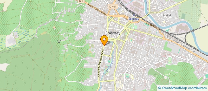localisation de l'entreprise S.C.I. TRAVERGES  EPERNAY