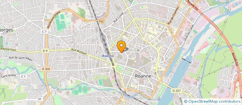 localisation de l'entreprise S.C.I. TRONBI  ROANNE