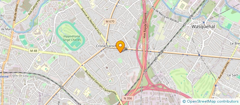 localisation de l'entreprise S.C.I. TRUDAINE INVEST à MARCQ-EN-BARŒUL
