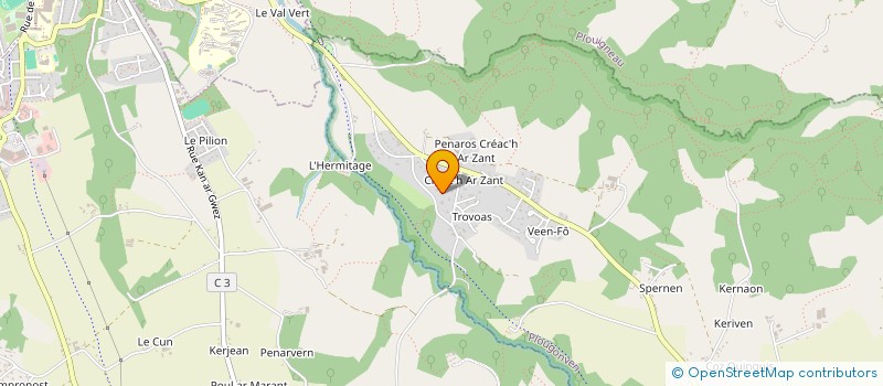 localisation de l'entreprise S.C.I. TY COAT  PLOUGONVEN