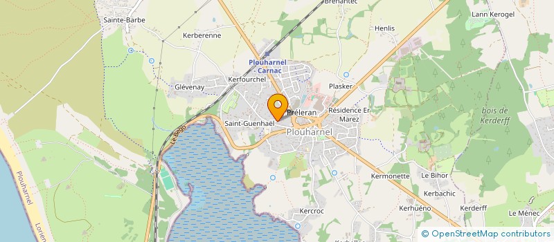 localisation de l'entreprise S.C.I. ULYSSE  PLOUHARNEL