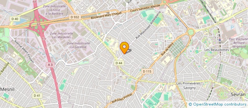 localisation de l'entreprise S.C.I. UNIDADE à AULNAY-SOUS-BOIS