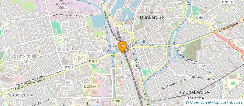 localisation de l'entreprise S.C.I. V.T.D.K. à DUNKERQUE