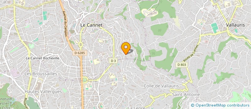 localisation de l'entreprise S.C.I. VABENE à LE CANNET