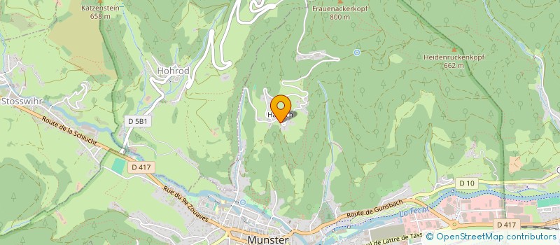 localisation de l'entreprise S.C.I. VAL'FORET  MUNSTER